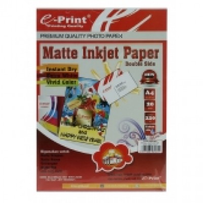 E-PRINT Kertas inkjet Double Side Matte A4 220 gsm 20 lembar